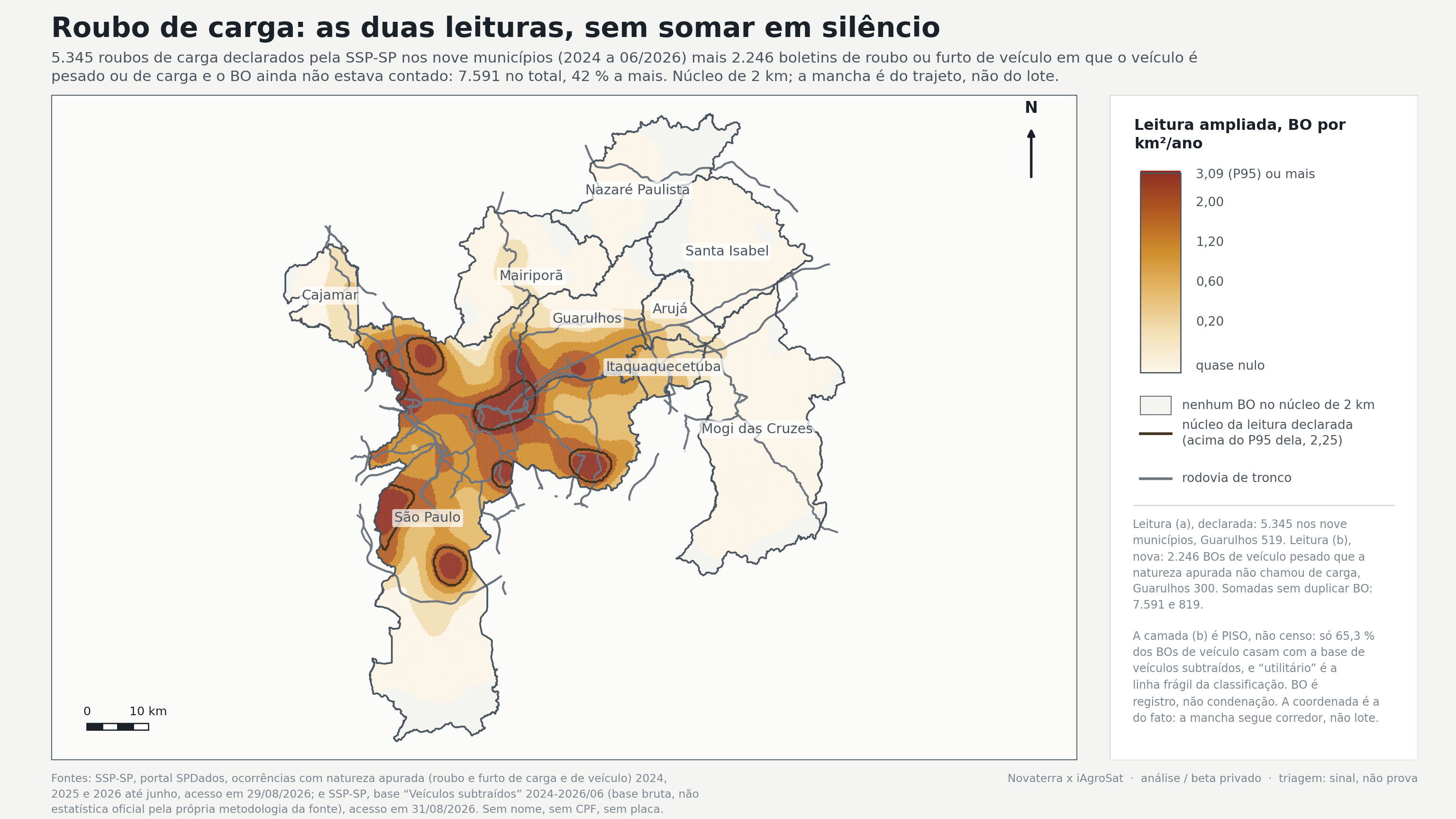 Roubo de carga: as duas leituras