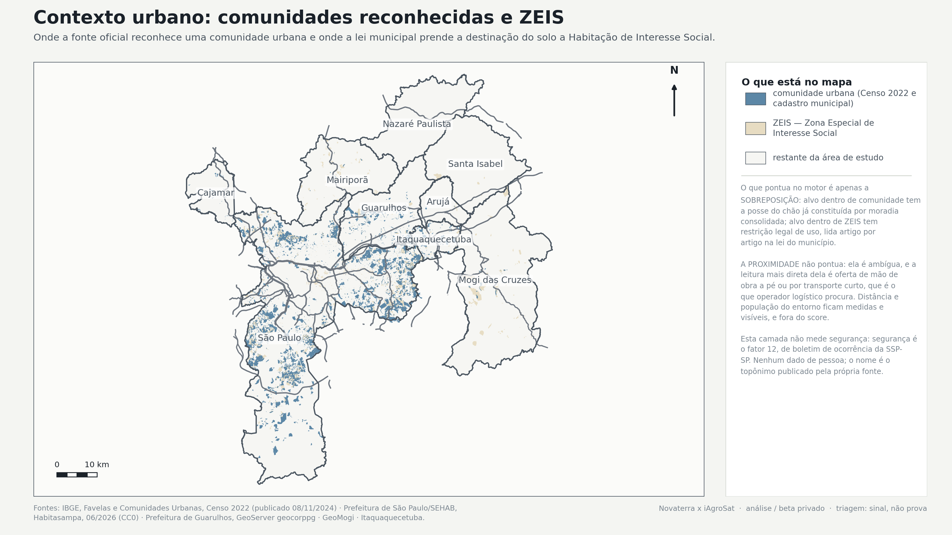 Comunidades reconhecidas e ZEIS
